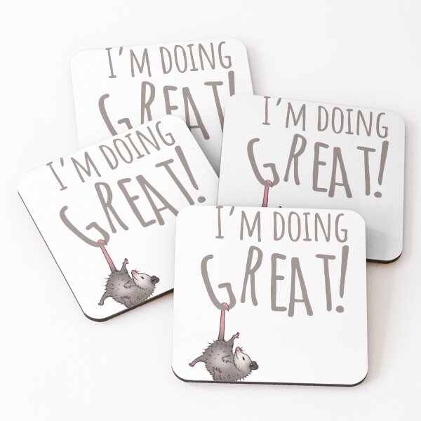 Item preview, OI'm Doing Great Opossum - Funny designed and sold by Sadeetfel.