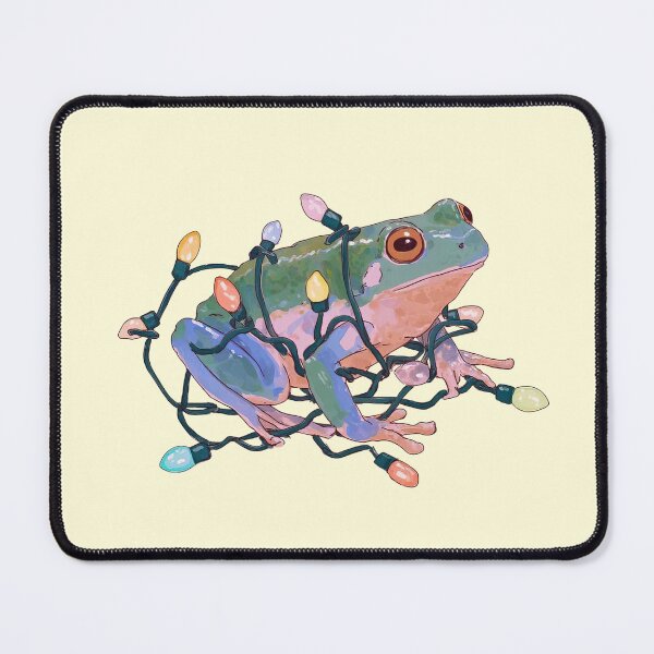 Item preview, Frog Tangled In Christmas Lights designed and sold by jianina-alondra.
