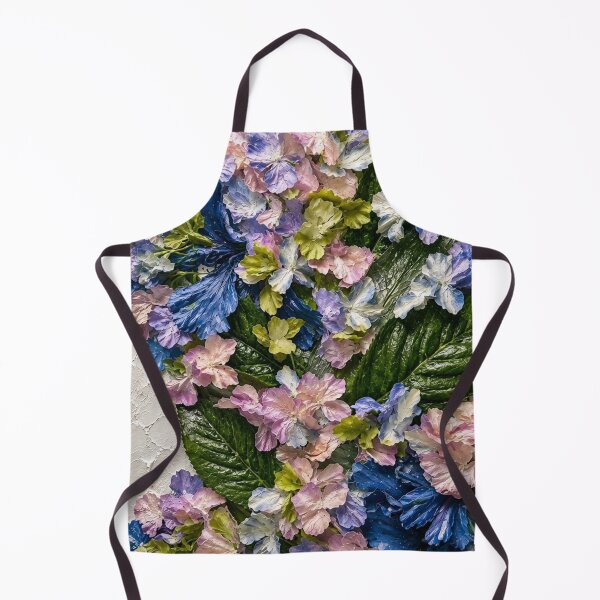 Item preview, Pastel Hydrangea and Paint Splatter Mixed Media Art designed and sold by THE SPLATTERED HAUS BY SAGE BANKS.