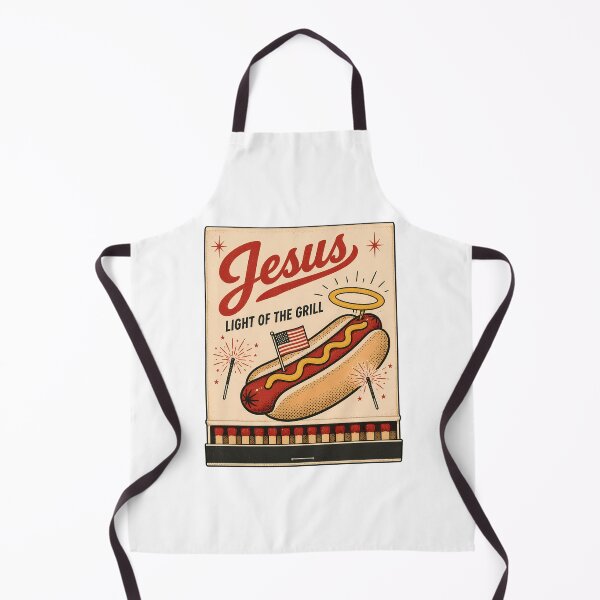 Item preview, Jesus Light of the Grill Patriotic Frank BBQ designed and sold by chattsuede.