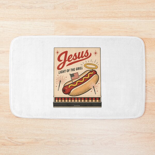 Item preview, Jesus Light of the Grill Patriotic Frank BBQ designed and sold by chattsuede.