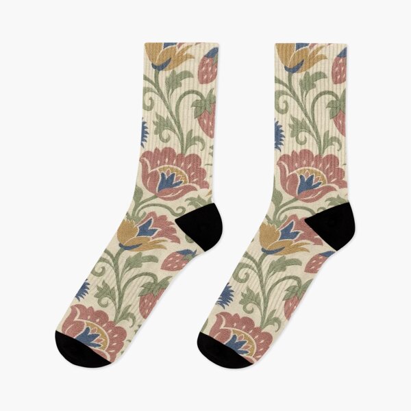 Item preview, Jacobean Hillock Floral Seamless Pattern | Vintage English Crewel Embroidery designed and sold by StickyGuys.