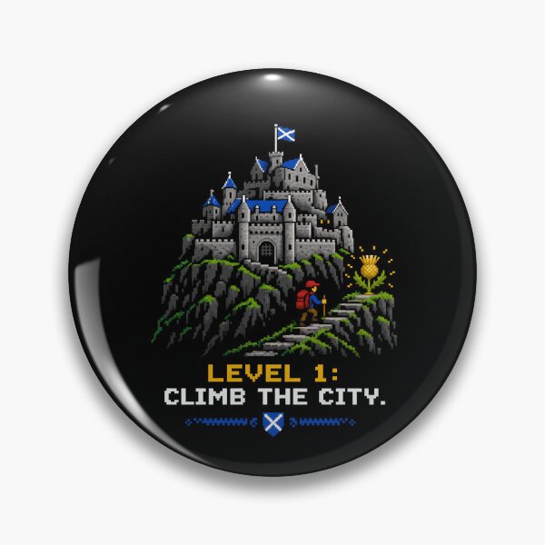 Item preview, Edinburgh Level 1: Climb the City Pixel Quest designed and sold by Fenay Designs.
