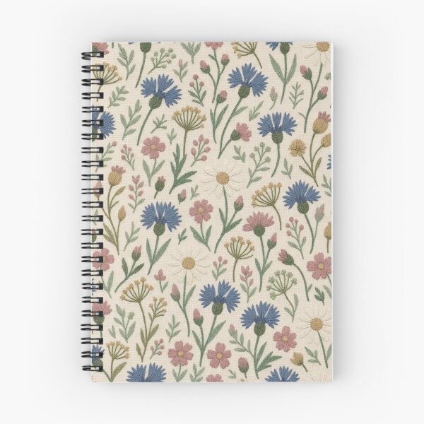 Item preview, Crewel Embroidery Meadow Flower Seamless Pattern | Vintage Wool Stitch Floral designed and sold by StickyGuys.