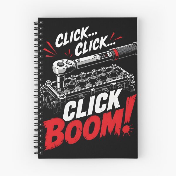 Item preview, Torque Wrench Click Boom Funny Mechanic Torque Specs designed and sold by ThirdShiftLab.