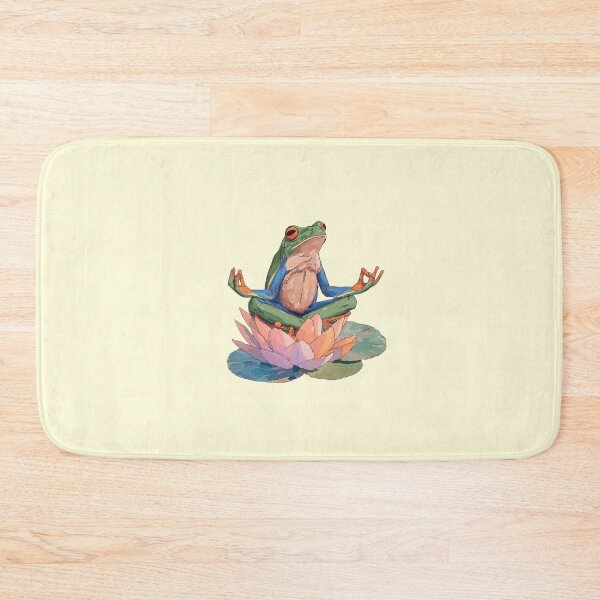 Item preview, Meditating Frog In Lotus Pose designed and sold by jianina-alondra.