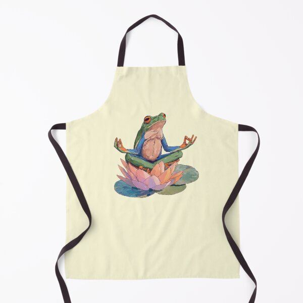 Item preview, Meditating Frog In Lotus Pose designed and sold by jianina-alondra.