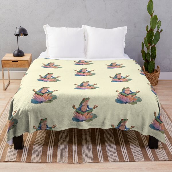 Item preview, Meditating Frog In Lotus Pose designed and sold by jianina-alondra.