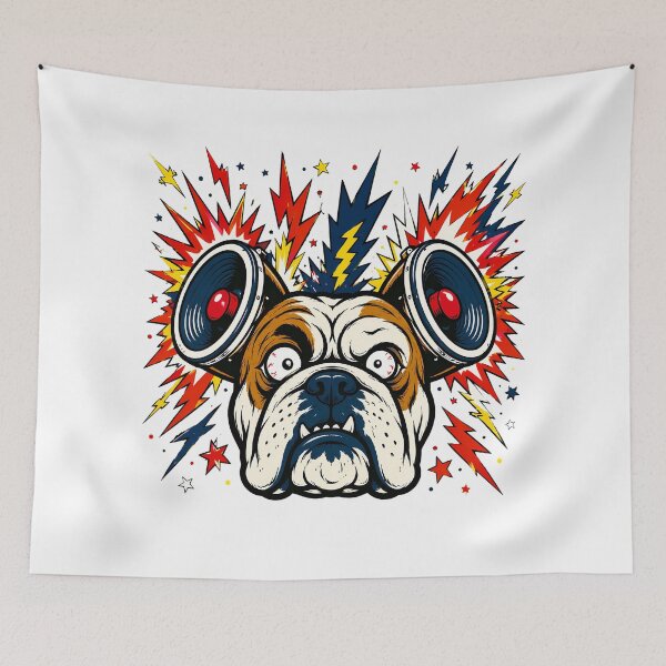 Item preview, Bulldog Speaker Ears Intense Bass Vibrant Dj designed and sold by chattsuede.