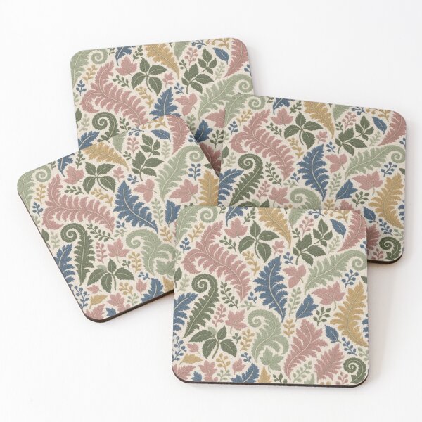 Item preview, Crewel Embroidery Fern Foliage Seamless Pattern | Vintage Wool Stitch Botanical designed and sold by StickyGuys.