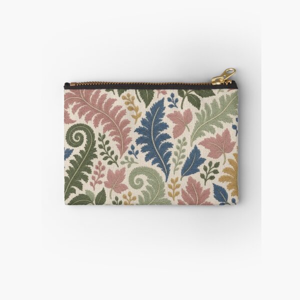 Item preview, Crewel Embroidery Fern Foliage Seamless Pattern | Vintage Wool Stitch Botanical designed and sold by StickyGuys.