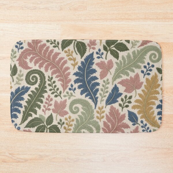 Item preview, Crewel Embroidery Fern Foliage Seamless Pattern | Vintage Wool Stitch Botanical designed and sold by StickyGuys.