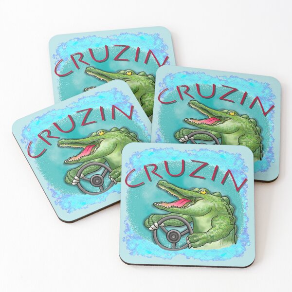 Item preview, Alligator Driving Car designed and sold by artmuvz.