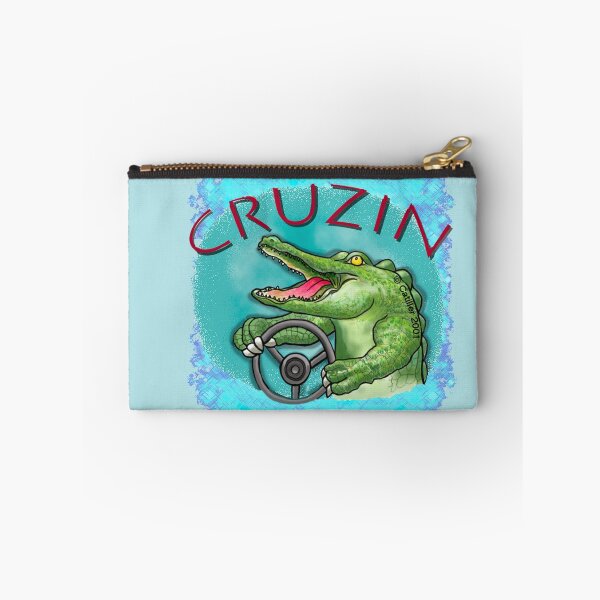 Aperçu de l'œuvre Alligator au volant d'une voiture créée et vendue par artmuvz.