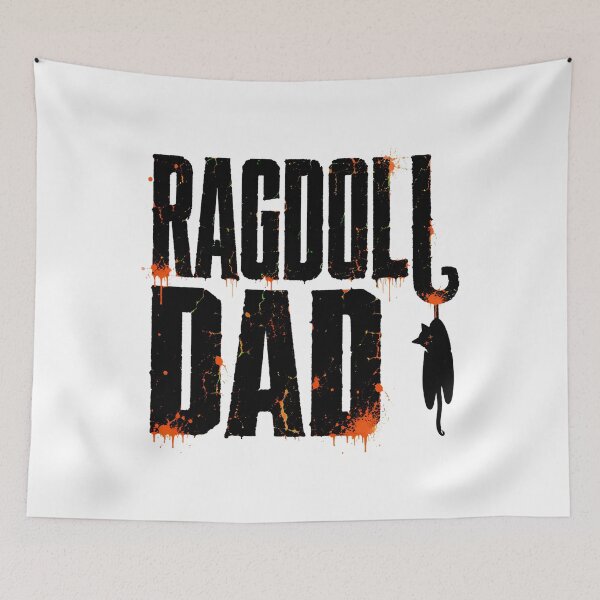 Item preview, Ragdoll Dad Feline Lover Edgy Grunge Typography designed and sold by chattsuede.