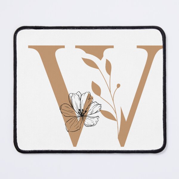 Item preview, Floral Monogram Letter W Sticker | Elegant Botanical Initial w designed and sold by Mia-sanocean.