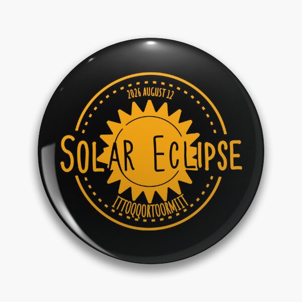Item preview, Ittoqqortoormiit  Greenland 2026 august 12 Solar Eclipse orange color design designed and sold by EmeraldeaArt.
