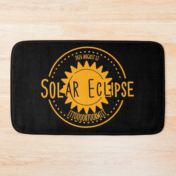 Item preview, Ittoqqortoormiit  Greenland 2026 august 12 Solar Eclipse orange color design designed and sold by EmeraldeaArt.