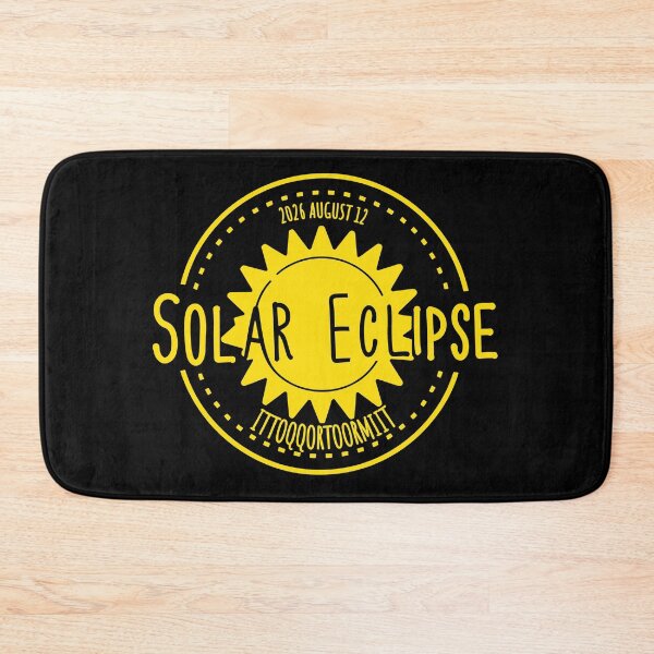 Item preview, Ittoqqortoormiit  Greenland 2026 august 12 Solar Eclipse yellow color design designed and sold by EmeraldeaArt.