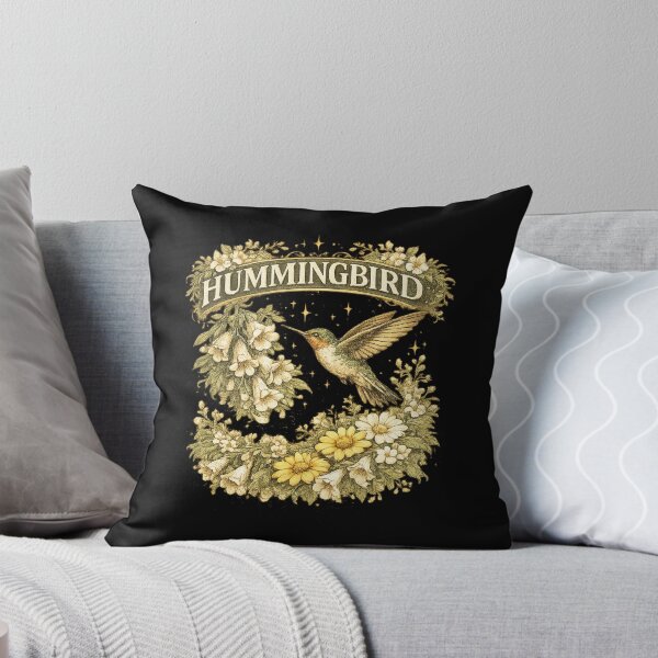 Item preview, Vintage Hummingbird Botanical Floral Art designed and sold by JKDJ.