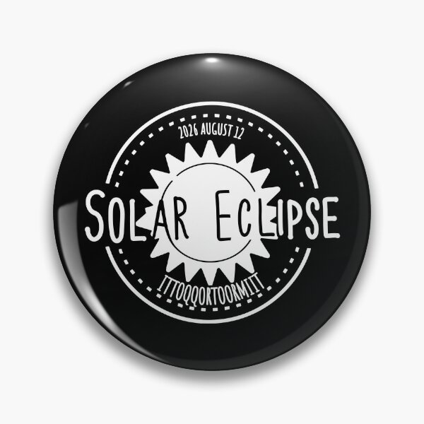 Item preview, Ittoqqortoormiit  Greenland 2026 august 12 Solar Eclipse white color design designed and sold by EmeraldeaArt.