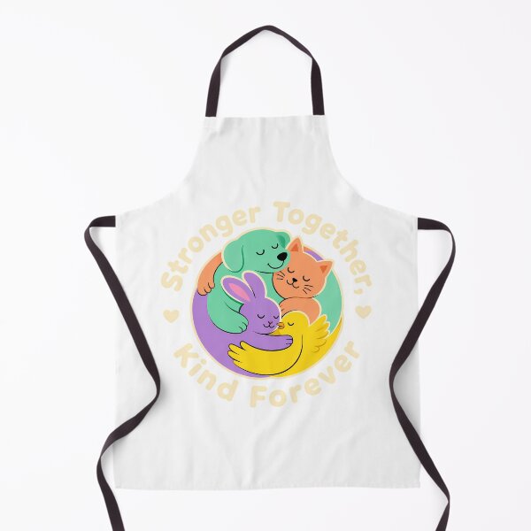Item preview, Stronger Together Kind Forever Kawaii Animal Hug Badge designed and sold by chattsuede.