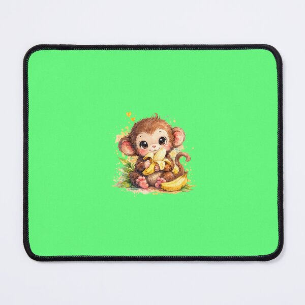 Item preview, A cute monkey baby watercolor style colorful illustration designed and sold by lafataviola.
