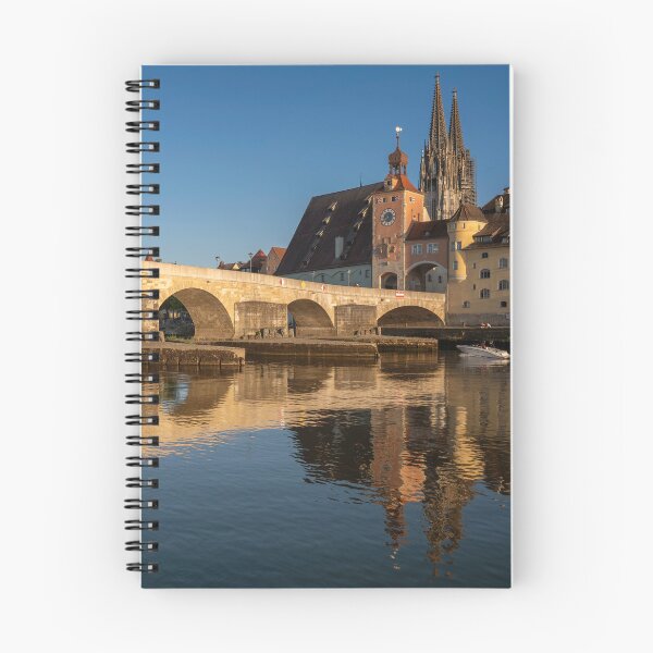 Item preview, Stone Bridge Dusk Reflections, Regensburg designed and sold by Kasia Design.