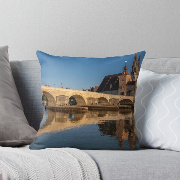 Item preview, Stone Bridge Dusk Reflections, Regensburg designed and sold by Kasia Design.