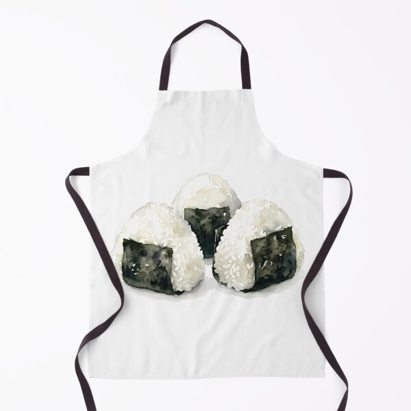 Item preview, Japanese Onigiri Ball Trio Watercolor Illustration designed and sold by BetweenForms.