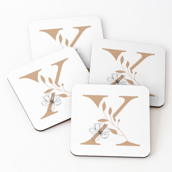 Item preview, Floral Monogram Letter x Sticker | Elegant Botanical Initial x designed and sold by Mia-sanocean.