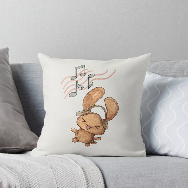 Item preview, mocha cute dog listening to music dancing drawing designed and sold by aperillust.