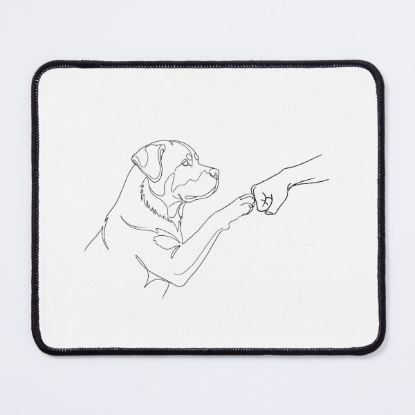 Item preview, Paw & Fist Bump Dog Lover Tee – Rottweiler Owner Friendship designed and sold by CanvasKitchen.