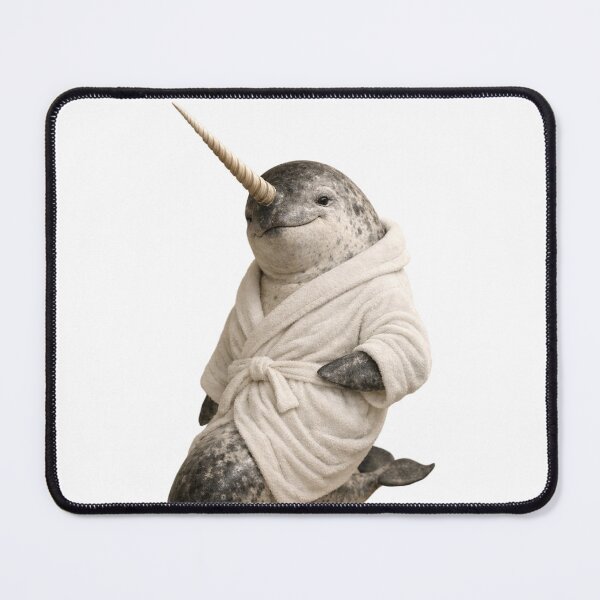 Item preview, Comfy Bathrobe Narwhal designed and sold by Sillytoe.