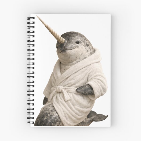 Item preview, Comfy Bathrobe Narwhal designed and sold by Sillytoe.