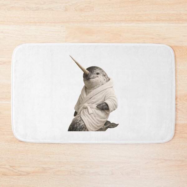 Item preview, Comfy Bathrobe Narwhal designed and sold by Sillytoe.