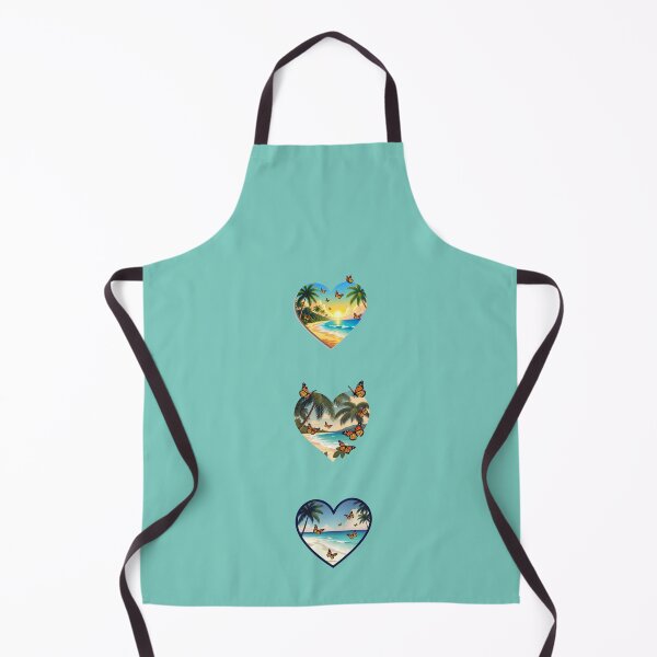 Item preview, Three Vintage Coastal Hearts and Butterflies - Beach Vibes designed and sold by Beachy.