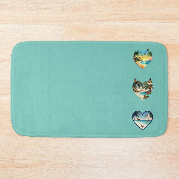 Item preview, Three Vintage Coastal Hearts and Butterflies - Beach Vibes designed and sold by Beachy.