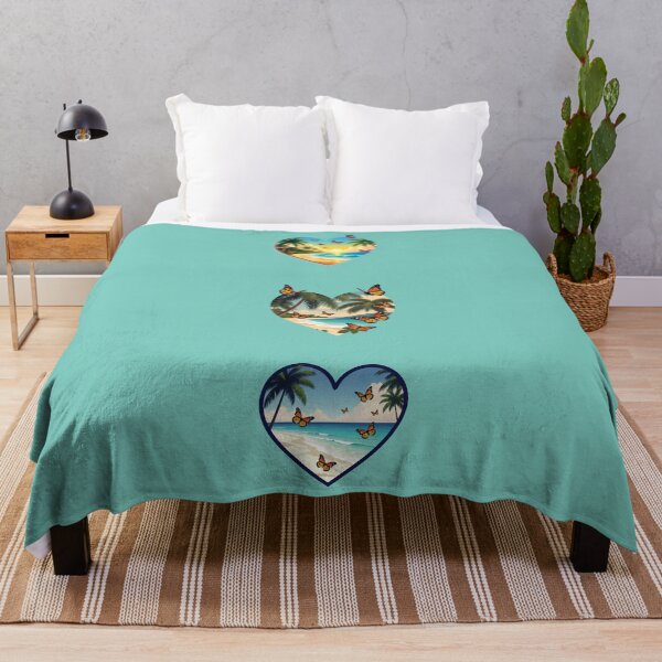 Item preview, Three Vintage Coastal Hearts and Butterflies - Beach Vibes designed and sold by Beachy.