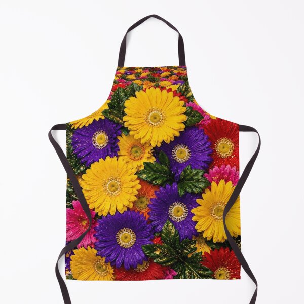 Item preview, Vibrant Gerbera Daisy and Paint Splatter Mixed Media Art designed and sold by THE SPLATTERED HAUS BY SAGE BANKS.