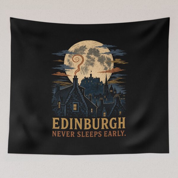 Item preview, Edinburgh Never Sleeps Early: Moonlit Old Town designed and sold by Fenay Designs.