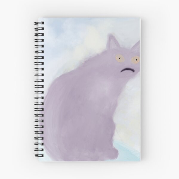 Item preview, Horrified purple cat designed and sold by 8bitblackcat.