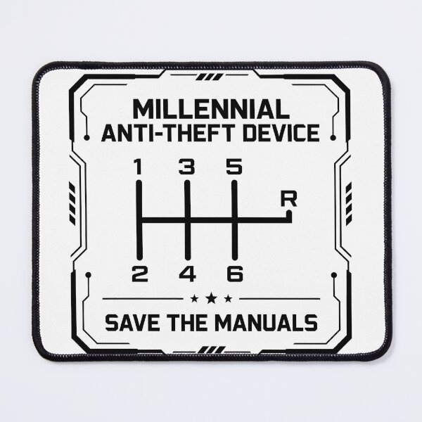 Item preview, Save The Manuals Anti Theft Device Funny Stick Shift designed and sold by ThirdShiftLab.