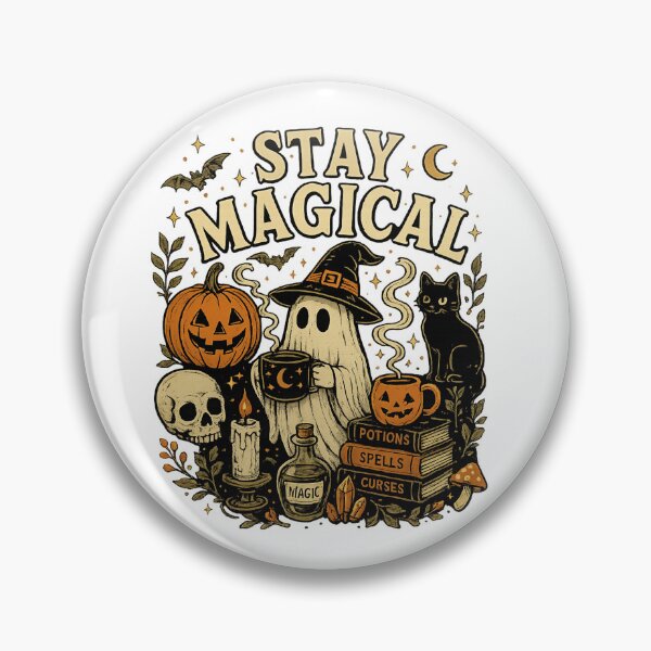 Item preview, stay Magical Halloween Ghost Pumpkin Magical Spooky Season designed and sold by LASTIQUE-dd.