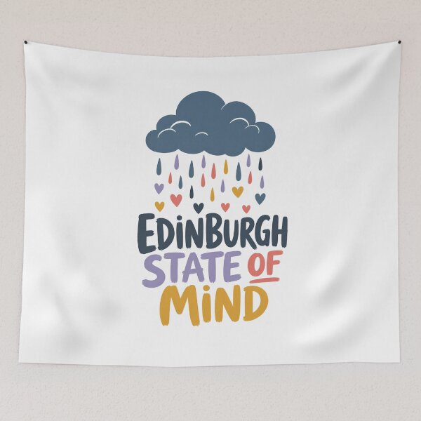 Item preview, Edinburgh State of Mind: Rain, Hearts & Colour designed and sold by Fenay Designs.