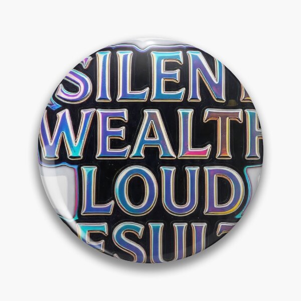 Item preview, Silent Wealth Loud Results Holographic Quote  designed and sold by LC&LCPlatform.