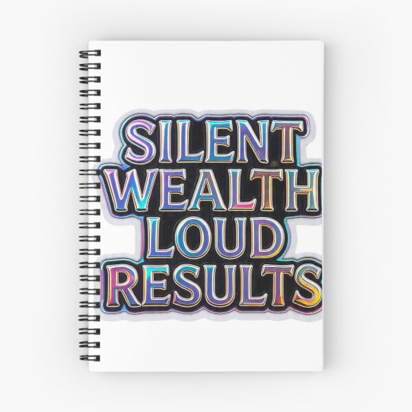 Item preview, Silent Wealth Loud Results Holographic Quote  designed and sold by LC&LCPlatform.