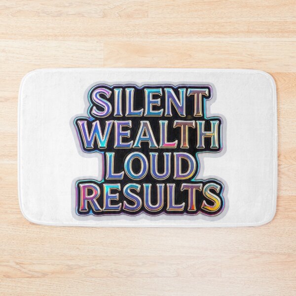 Item preview, Silent Wealth Loud Results Holographic Quote  designed and sold by LC&LCPlatform.