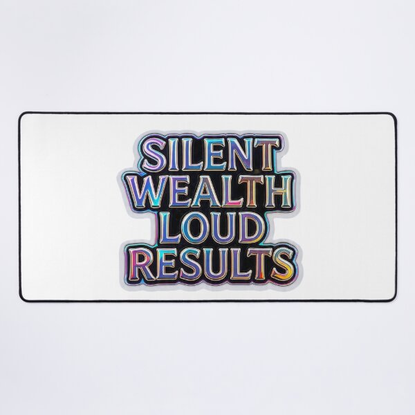 Item preview, Silent Wealth Loud Results Holographic Quote designed and sold by LC&LCPlatform.
