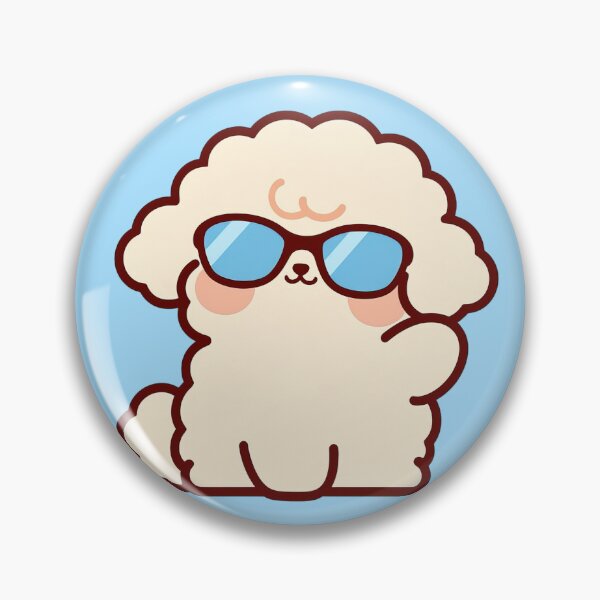 Item preview, Fluffy Puppy Wearing Cool Sunglasses designed and sold by jianina-alondra.